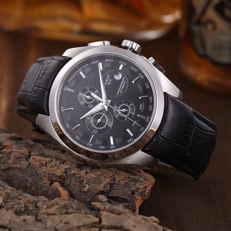 Luxe Chronograph (Silver & Black) - YNT -  