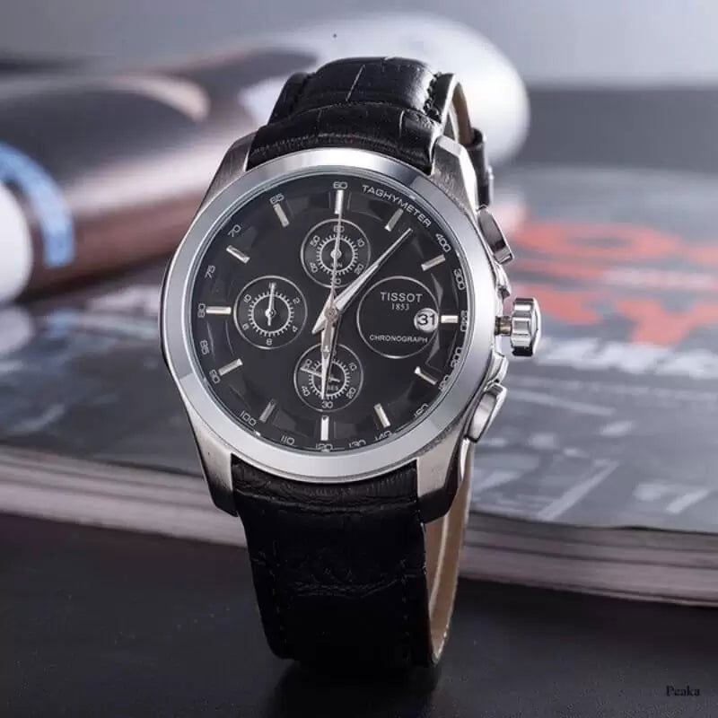 Luxe Chronograph (Silver & Black) - YNT -  
